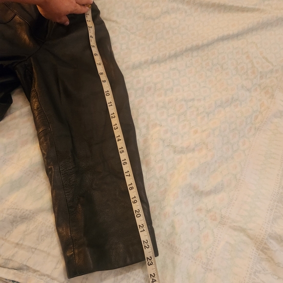 Pelle Studio Wilsons Leather Black Womens Trench Button Down Coat Size Xl - Picture 9 of 16